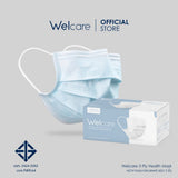 Welcare Level 1 หน้ากากอนามัย มอก. 3 ชั้น (1 กล่อง 50 ชิ้น)