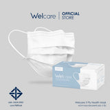 Welcare Level 1 หน้ากากอนามัย มอก. 3 ชั้น (1 กล่อง 50 ชิ้น)