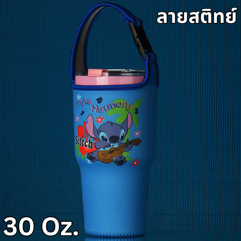 กระเป๋าใส่แก้ว Yeti ถุงสวมแก้วเก็บความเย็น ลายการ์ตูน