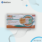 หน้ากากอนามัยเกรดการแพทย์ MDC & DDK แมสหนา 3 ชั้น [บรรจุ 50 ชิ้น] ส่งฟรี ใส่สบาย ไม่เจ็บหู