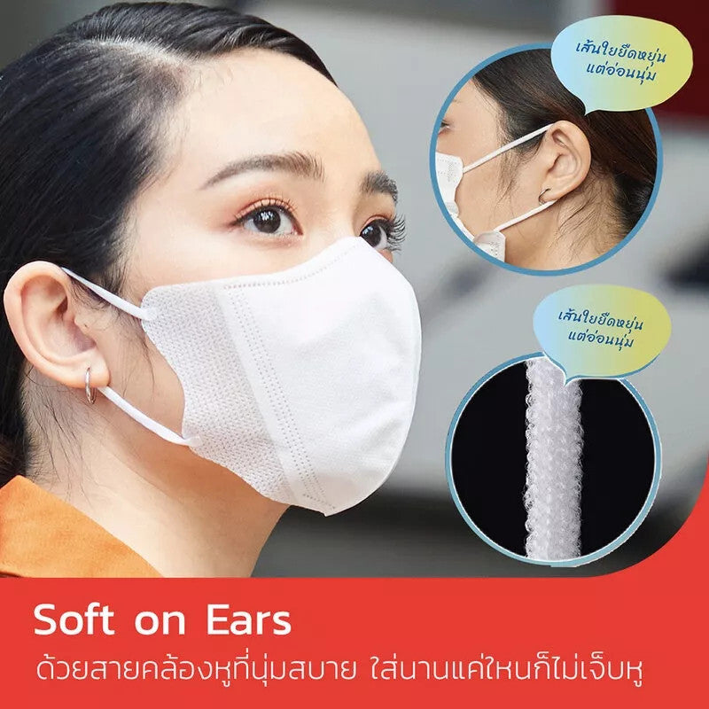 แท้ Vfit  Size M 30 ชิ้น หน้ากากอนามัย ไอริส โอยามะ Iris Ohyama  กล่องรุ่นใหม่ V- Fit Mask ใส่สบาย Vfit 7 ชิ้น