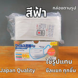 BIKEN แมสญี่ปุ่น 3 ชั้น ซีลแยก 1:1 กัน PM2.5 (1 กล่อง 50 ชิ้น)