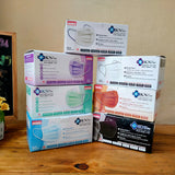 หน้ากากอนามัยทางการแพทย์ MECARE / KND / Meditech หนา 3 ชั้น (50 ชิ้น/กล่อง) ผ้าเย็บขอบอย่างดี หายใจสะดวก